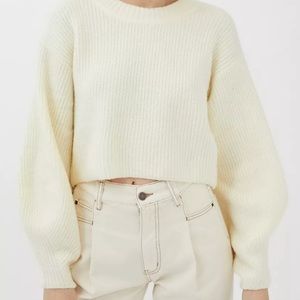 UO Ribbed Cropped Knit Sweater
